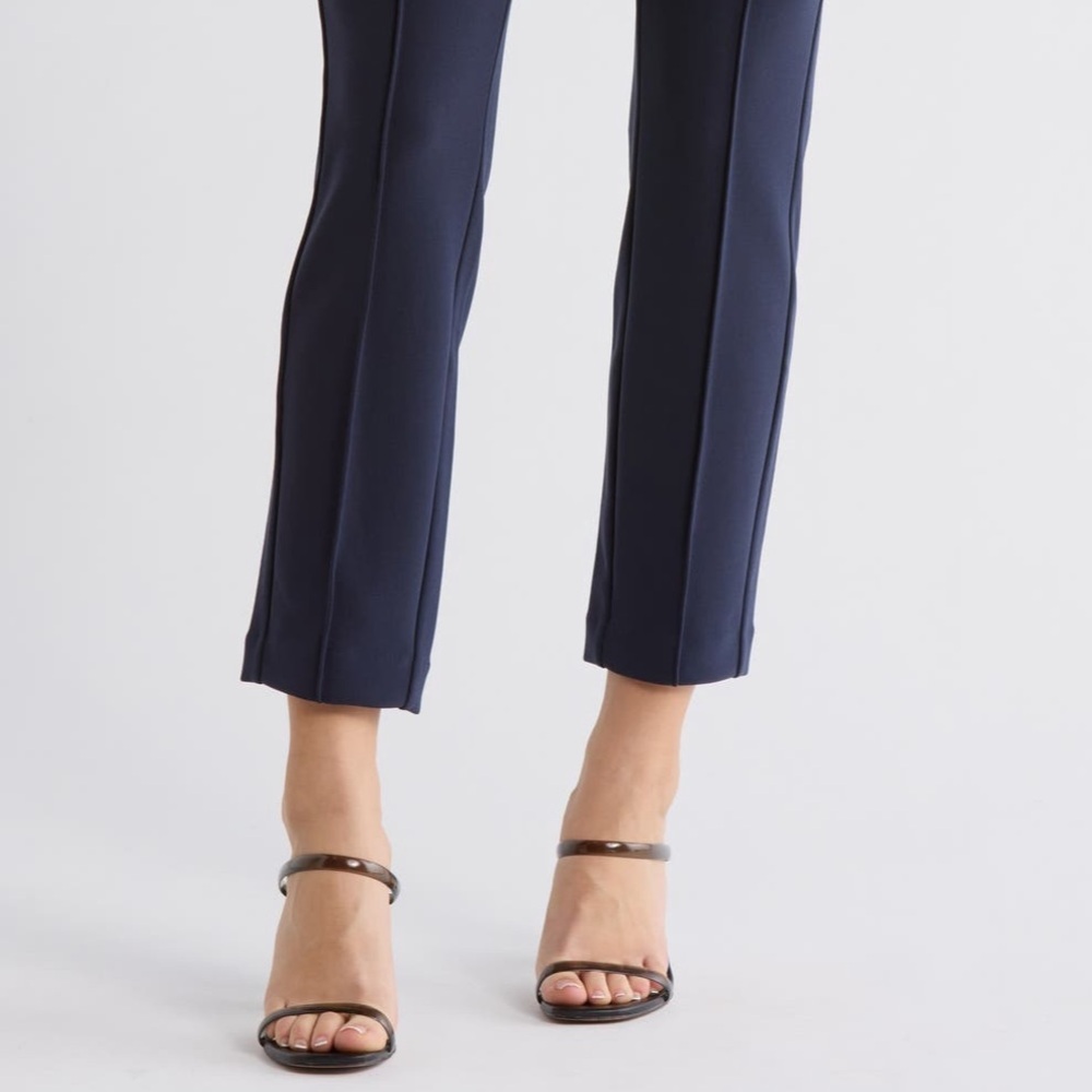 Navy Women's Slim Fit Pants - Picture 2 of 3